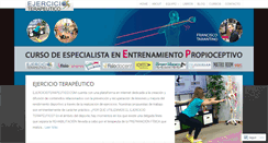 Desktop Screenshot of ejercicioterapeutico.com
