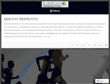 Tablet Screenshot of ejercicioterapeutico.com